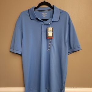NWT IZOD Men's Blue Polo Shirt